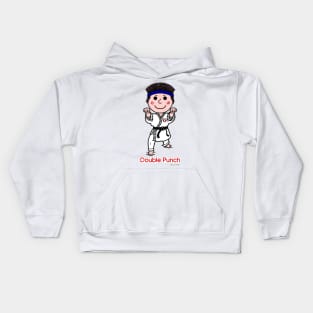 Black Belt-Double Punch Kids Hoodie